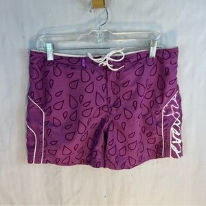 Level Six Board Shorts Purple Pool Surf Live Women’s 8 👍